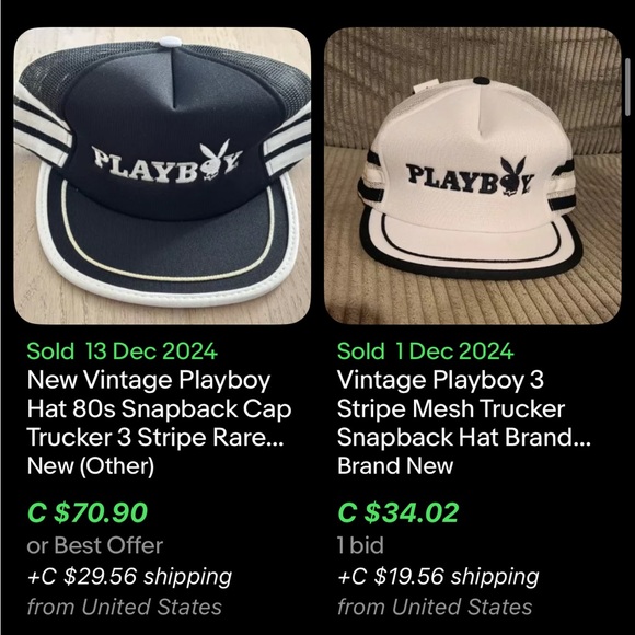 Vintage PLAYBOY Snapback / 80s / 90s / Trucker Style / Made In Taiwan - Picture 10 of 10